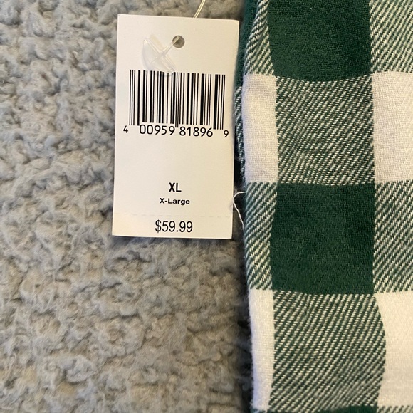 Disney Minnie & Daisy Holiday Sleep Wear Green/White Plaid Pajama Top Women’s XL - Picture 9 of 12